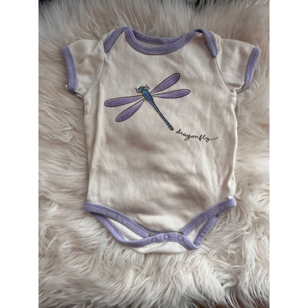 Organic cotton dragonfly onesie